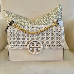 Tory Burch Miller Basket Weave Shoulder Bag